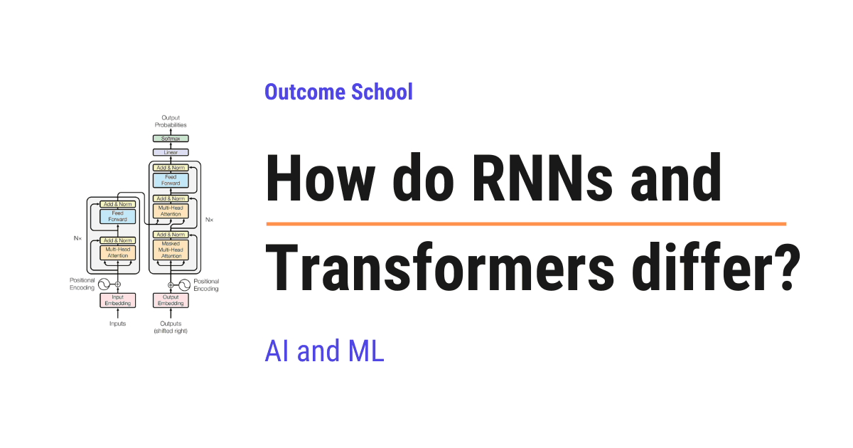 How do RNNs and Transformers differ?