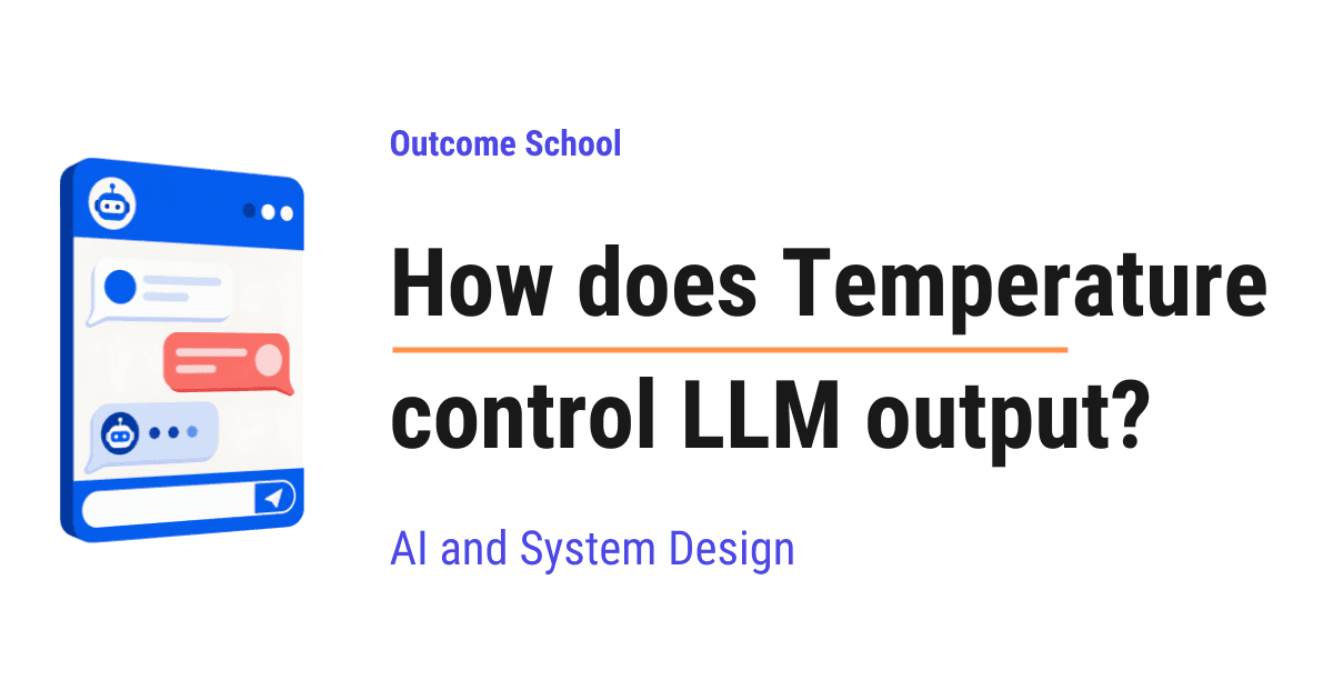 How does Temperature control LLM output?