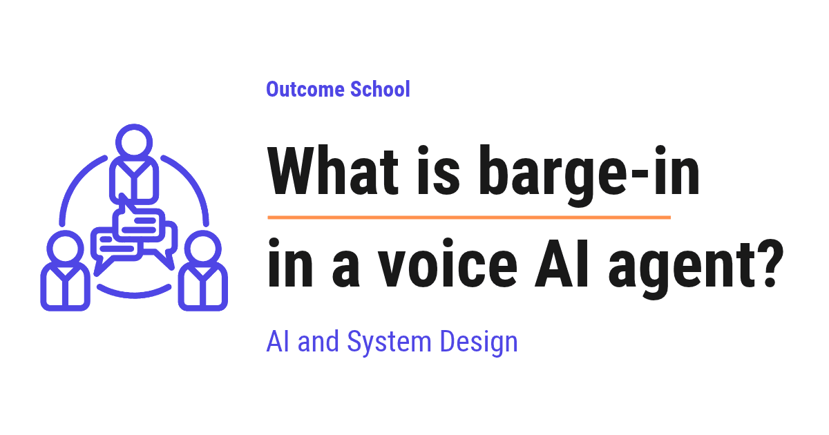 What is barge-in in a voice AI agent?